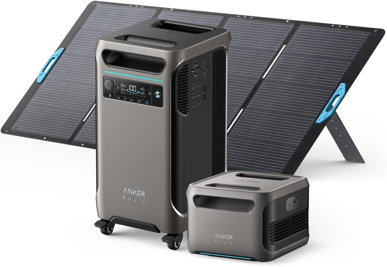 Anker SOLIX F3800 Solar Generator Kit — 7.68kWh + 400W Panel