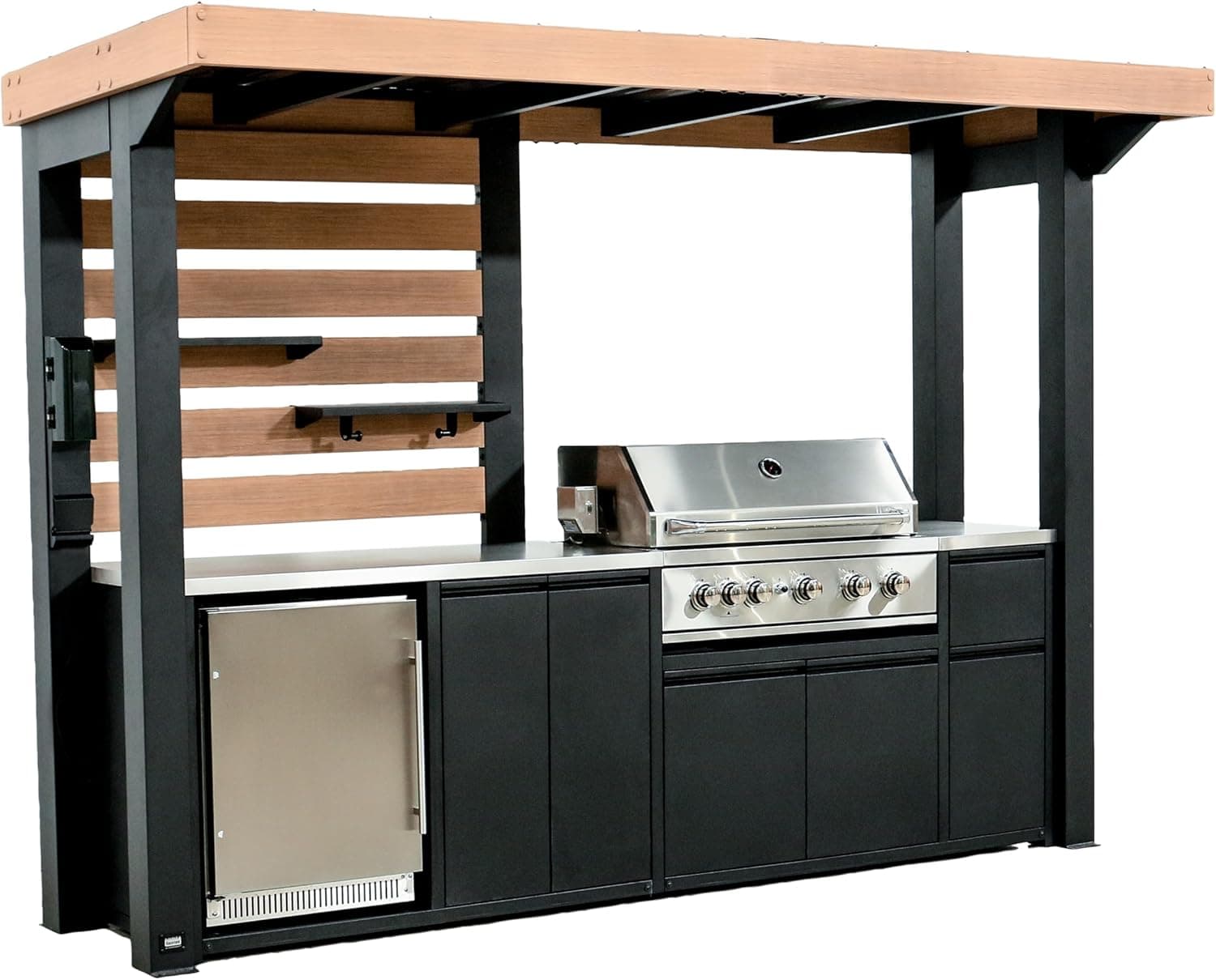 Backyard Discovery Fusion Flame Covered Outdoor Kitchen