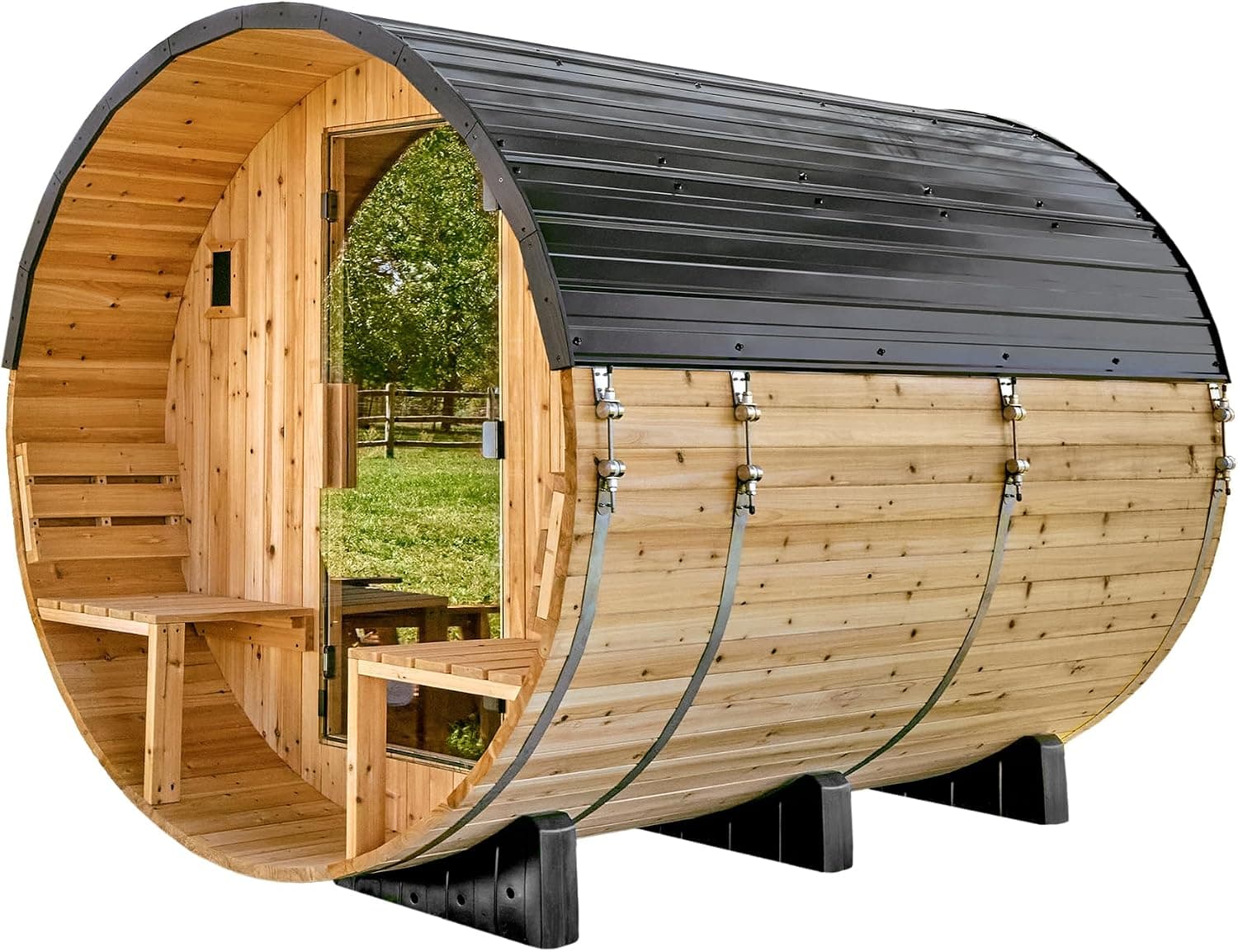 Backyard Discovery Paxton 4-6 Person Barrel Sauna