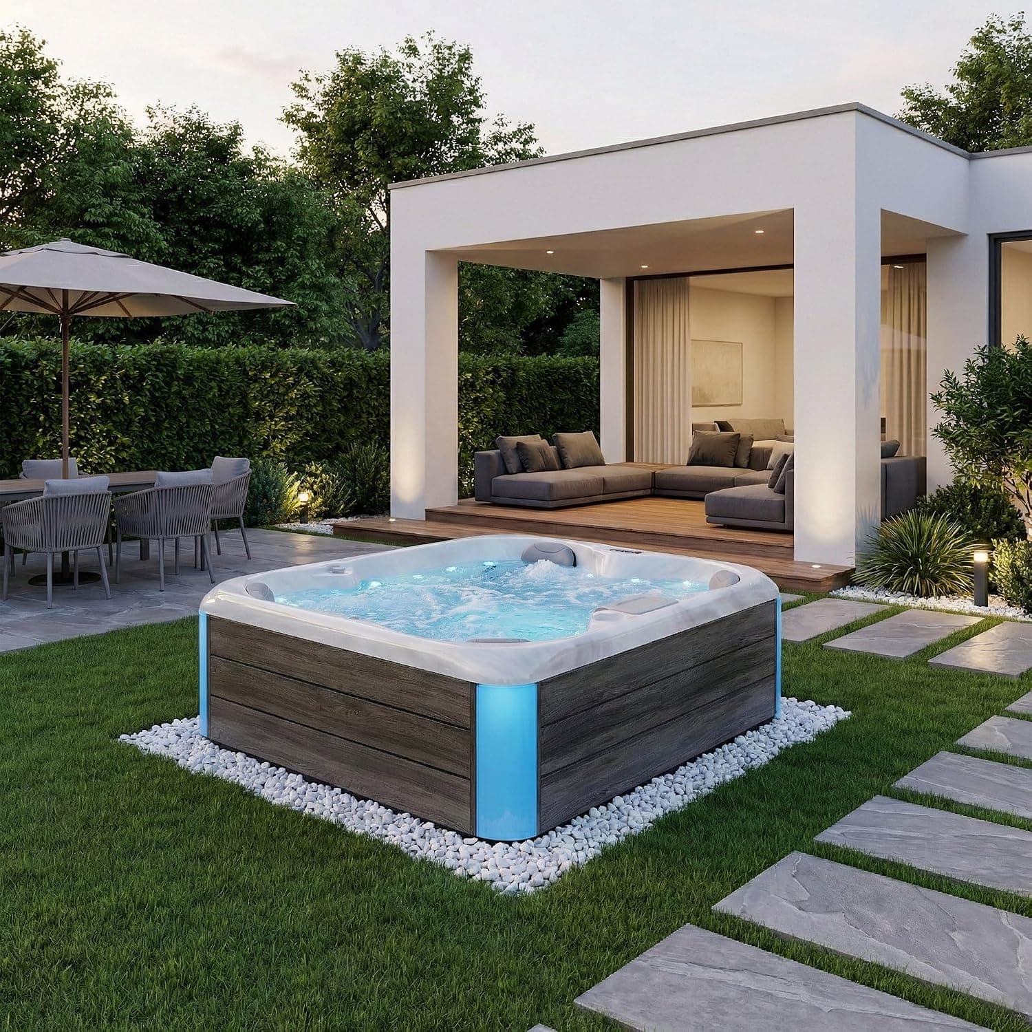 Empava 4-Person Outdoor Hot Tub Spa