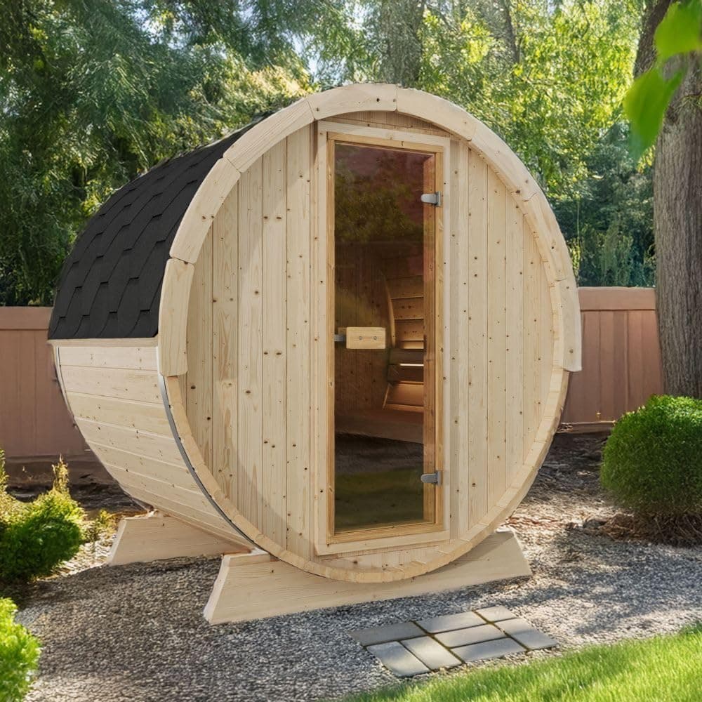EuroSauna 2-Person Outdoor Barrel Sauna