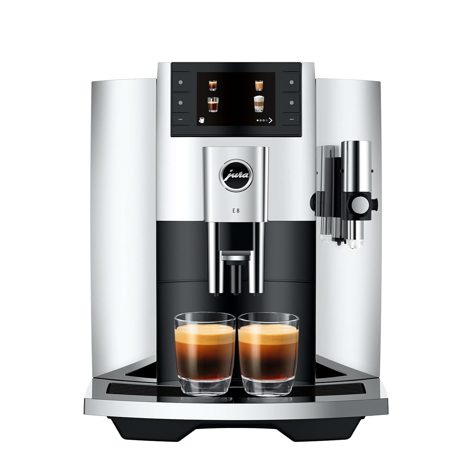Jura E8 Automatic Coffee & Espresso Machine (Chrome)