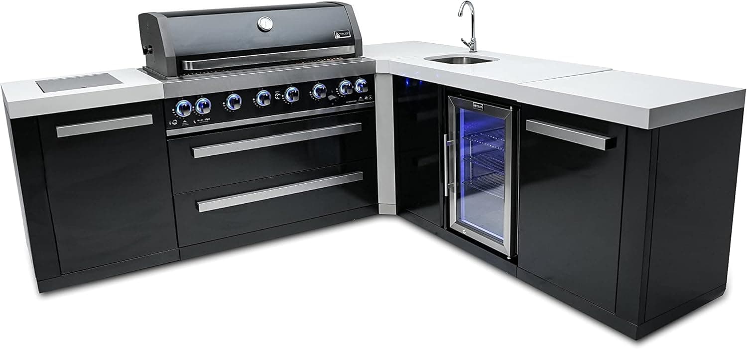 Mont Alpi Premium L-Shaped Outdoor Kitchen Island