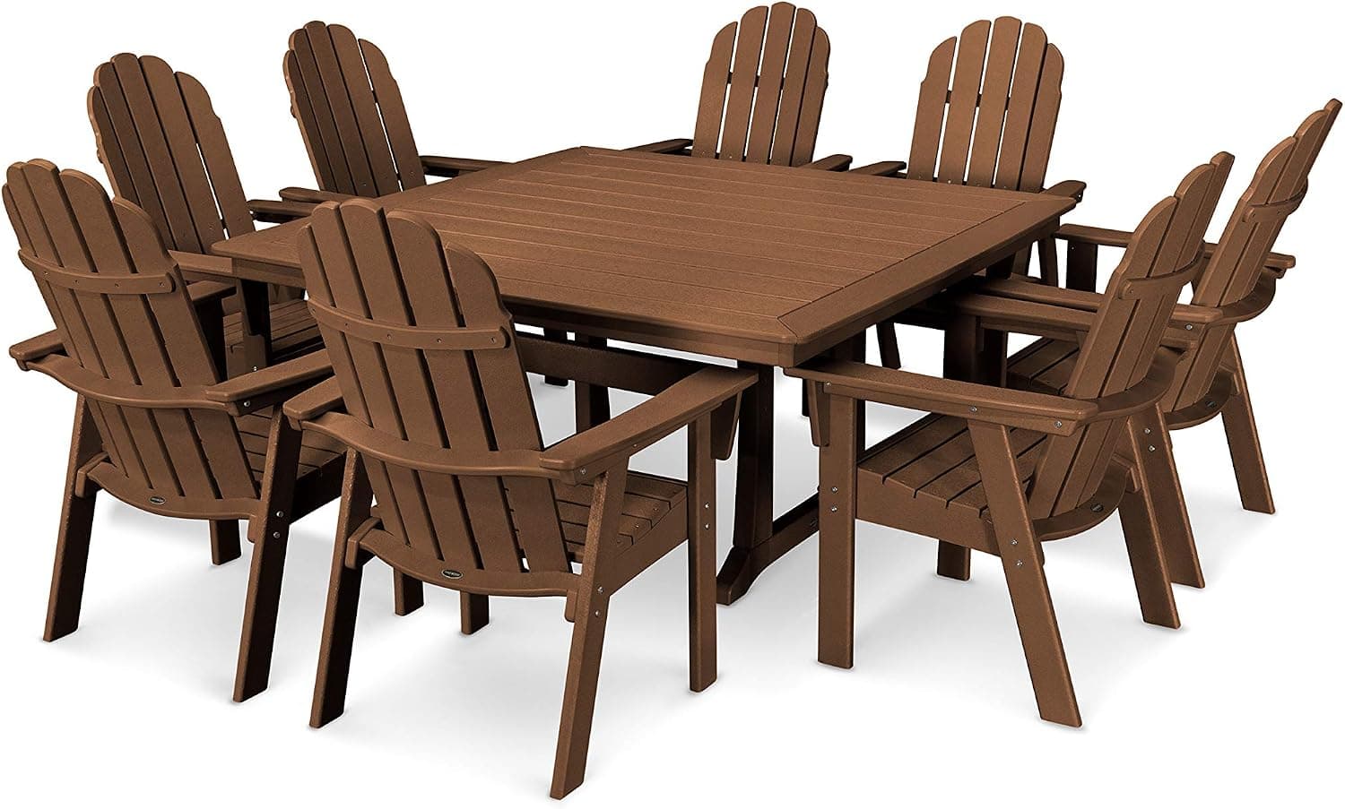 POLYWOOD Vineyard Adirondack 9-Piece Outdoor Dining Set