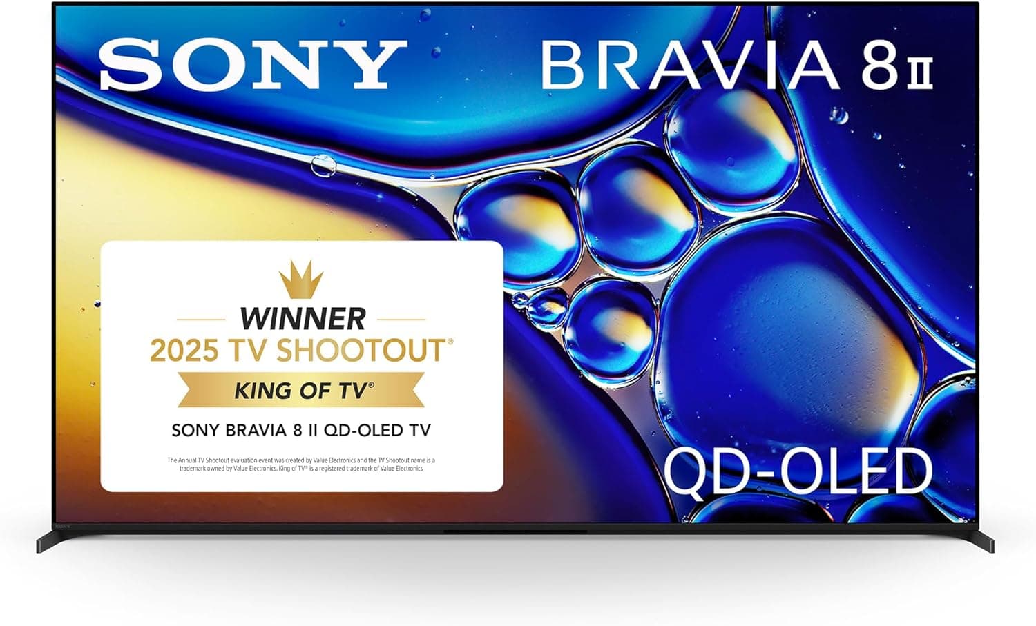 Sony 65" BRAVIA 8 II QD-OLED 4K Google TV (2025)